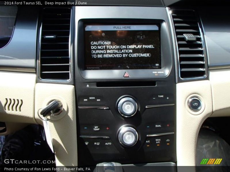 Deep Impact Blue / Dune 2014 Ford Taurus SEL