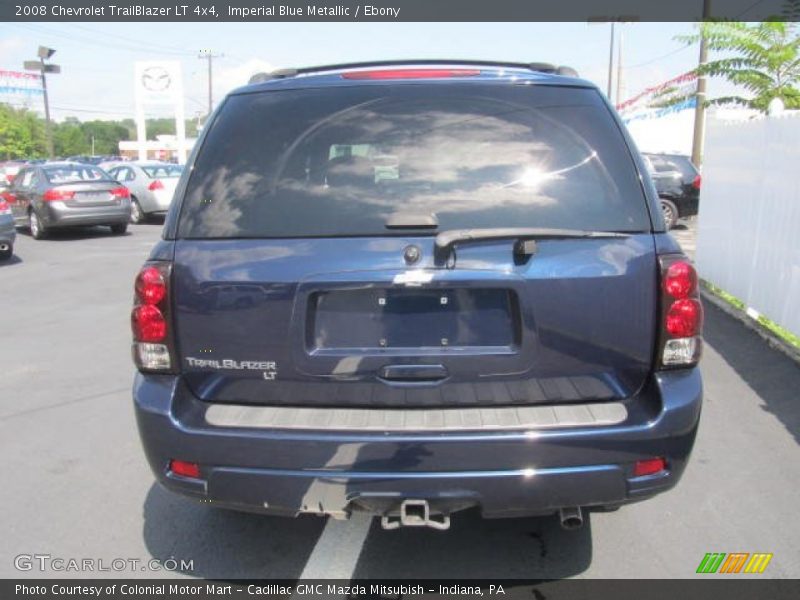 Imperial Blue Metallic / Ebony 2008 Chevrolet TrailBlazer LT 4x4