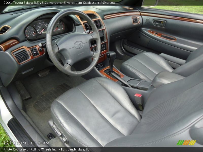 Charcoal Interior - 2001 Solara SLE V6 Convertible 