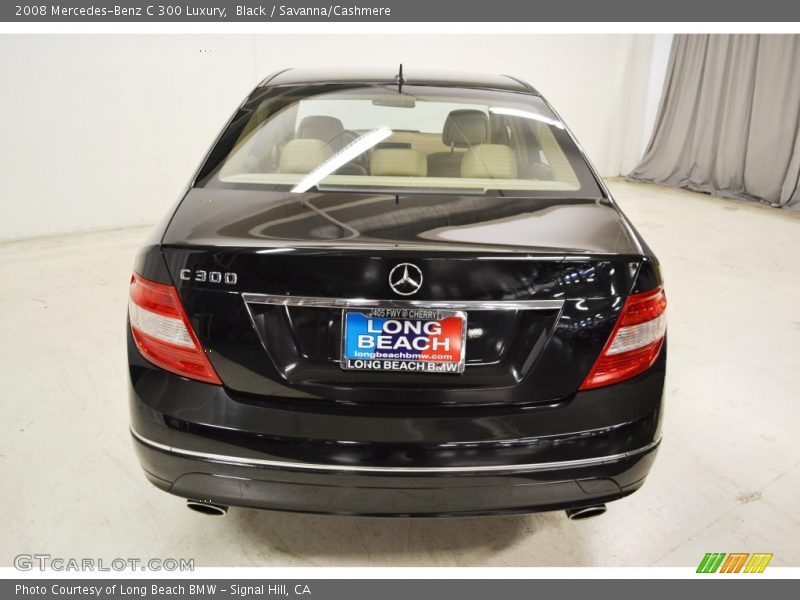 Black / Savanna/Cashmere 2008 Mercedes-Benz C 300 Luxury