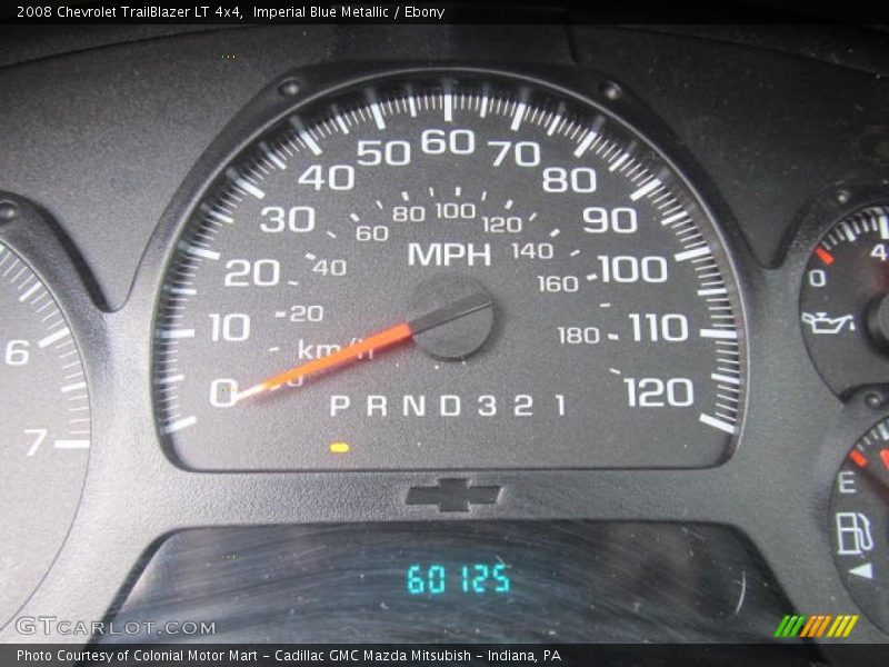 Imperial Blue Metallic / Ebony 2008 Chevrolet TrailBlazer LT 4x4