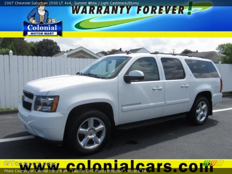 Summit White / Light Cashmere/Ebony 2007 Chevrolet Suburban 1500 LT 4x4