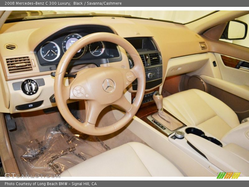 Black / Savanna/Cashmere 2008 Mercedes-Benz C 300 Luxury