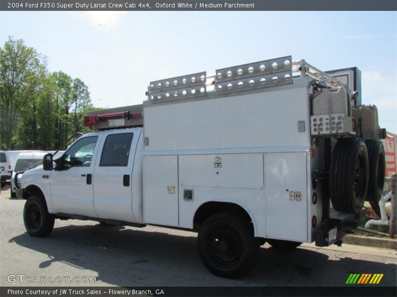 Oxford White / Medium Parchment 2004 Ford F350 Super Duty Lariat Crew Cab 4x4