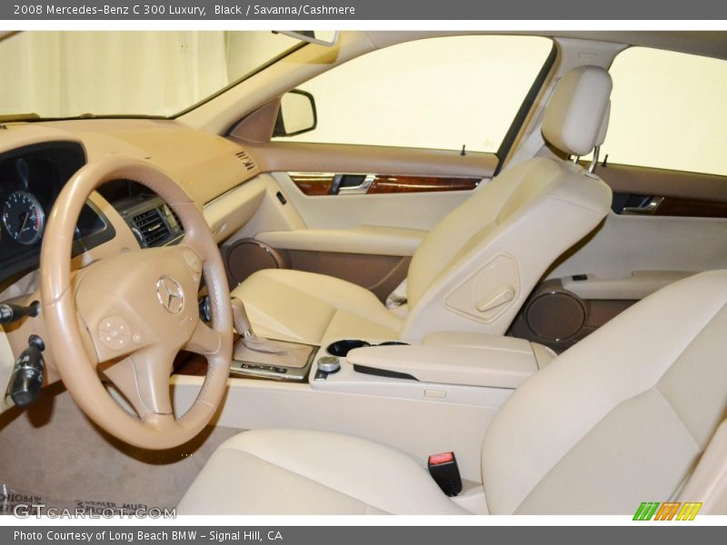 Black / Savanna/Cashmere 2008 Mercedes-Benz C 300 Luxury