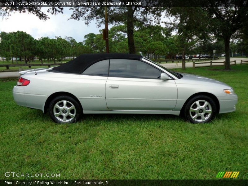 Silverstream Opalescent / Charcoal 2001 Toyota Solara SLE V6 Convertible