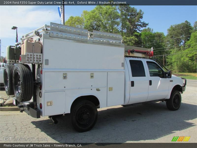 Oxford White / Medium Parchment 2004 Ford F350 Super Duty Lariat Crew Cab 4x4