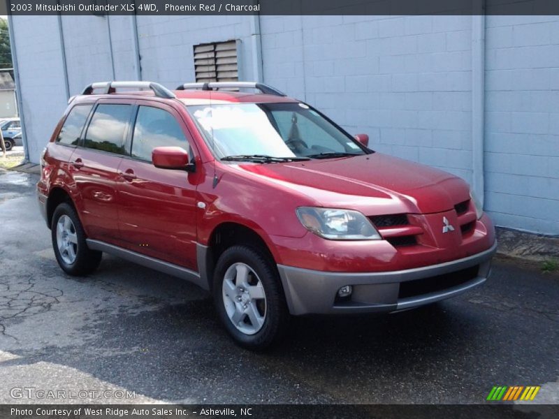 Phoenix Red / Charcoal 2003 Mitsubishi Outlander XLS 4WD