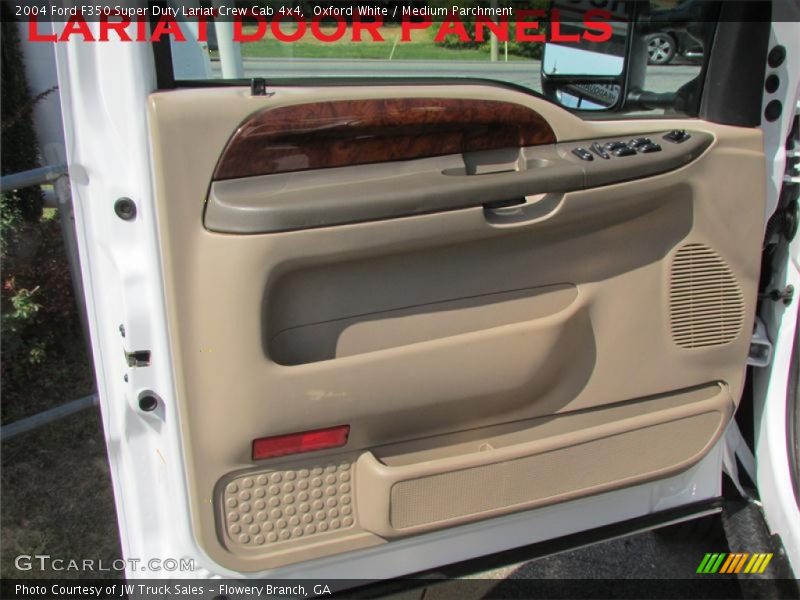 Oxford White / Medium Parchment 2004 Ford F350 Super Duty Lariat Crew Cab 4x4