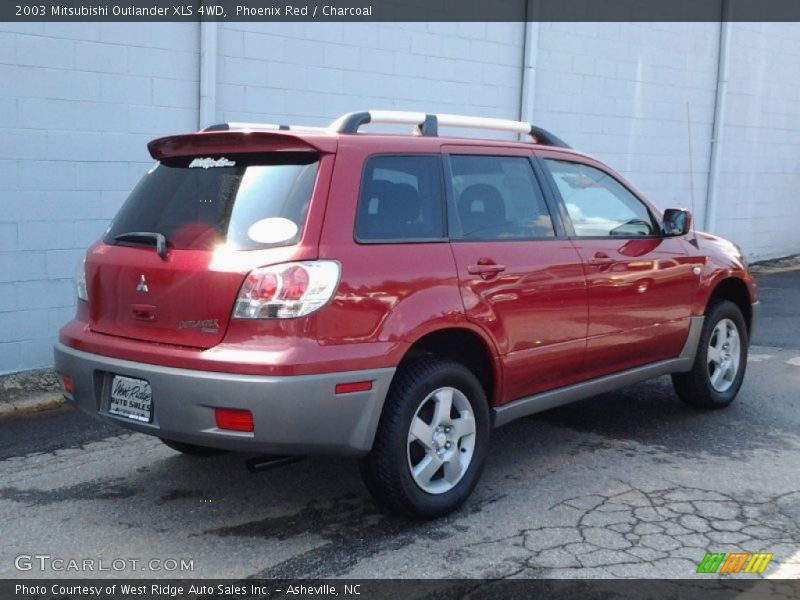 Phoenix Red / Charcoal 2003 Mitsubishi Outlander XLS 4WD