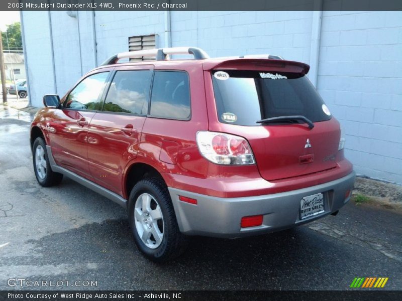 Phoenix Red / Charcoal 2003 Mitsubishi Outlander XLS 4WD