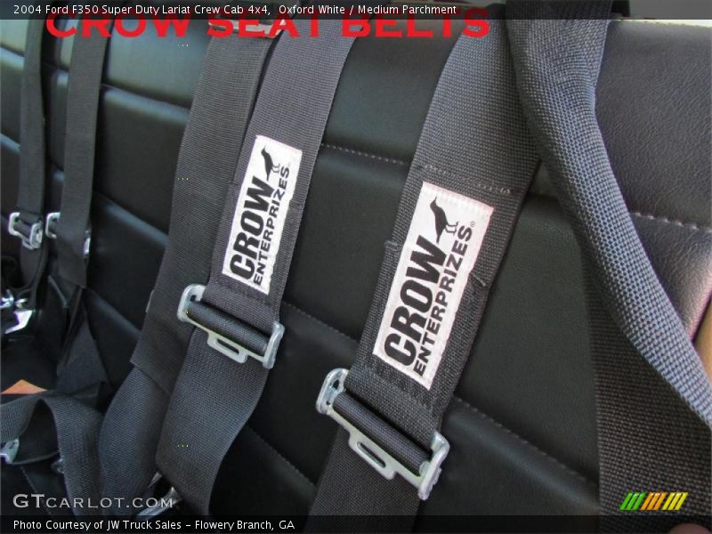 Oxford White / Medium Parchment 2004 Ford F350 Super Duty Lariat Crew Cab 4x4