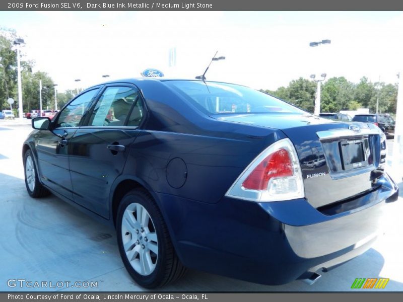 Dark Blue Ink Metallic / Medium Light Stone 2009 Ford Fusion SEL V6