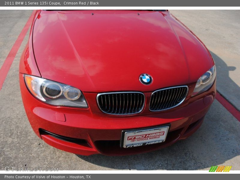 Crimson Red / Black 2011 BMW 1 Series 135i Coupe