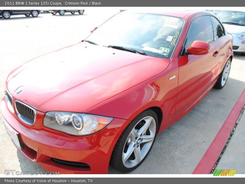 Crimson Red / Black 2011 BMW 1 Series 135i Coupe