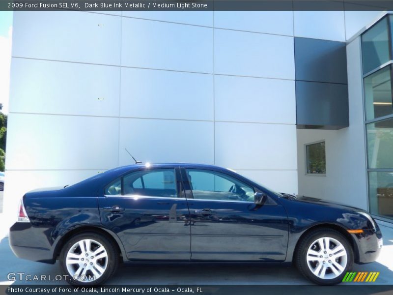 Dark Blue Ink Metallic / Medium Light Stone 2009 Ford Fusion SEL V6