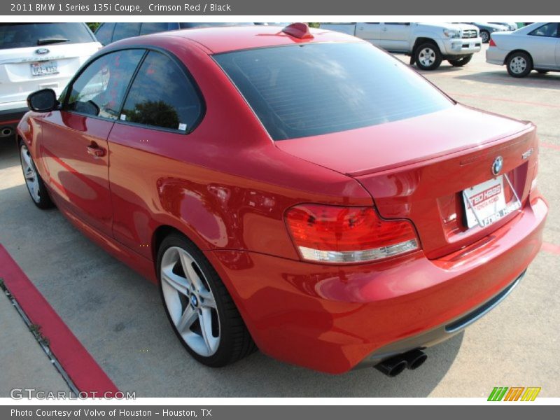 Crimson Red / Black 2011 BMW 1 Series 135i Coupe