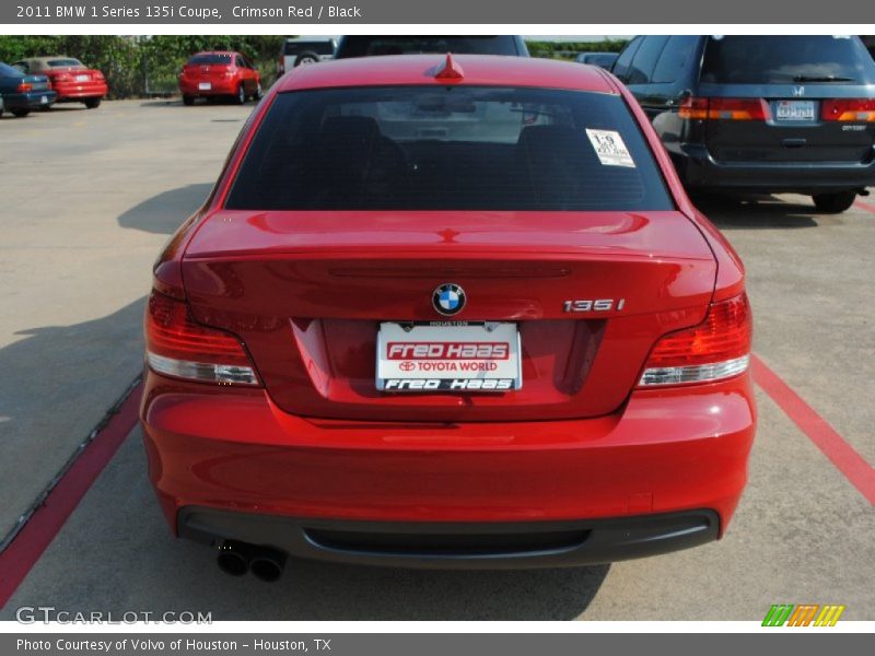 Crimson Red / Black 2011 BMW 1 Series 135i Coupe