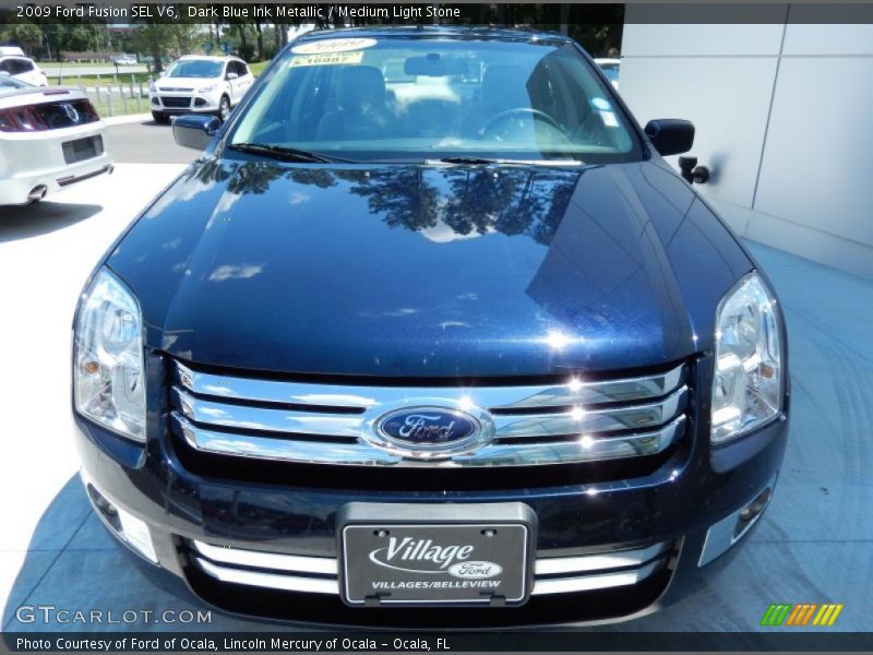 Dark Blue Ink Metallic / Medium Light Stone 2009 Ford Fusion SEL V6