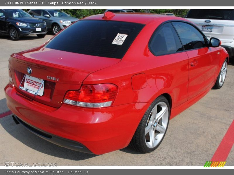 Crimson Red / Black 2011 BMW 1 Series 135i Coupe