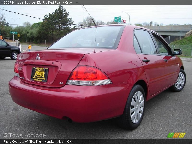 Rio Red Pearl / Gray 2007 Mitsubishi Lancer ES