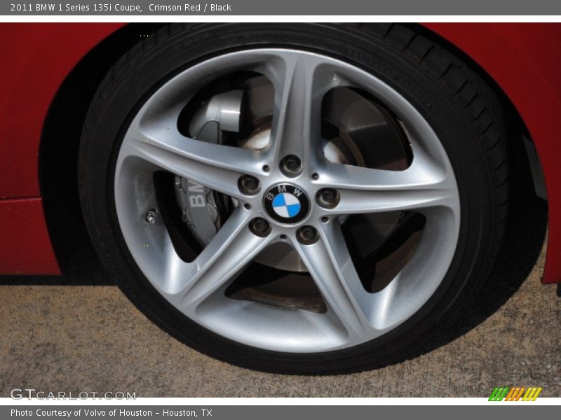 Crimson Red / Black 2011 BMW 1 Series 135i Coupe