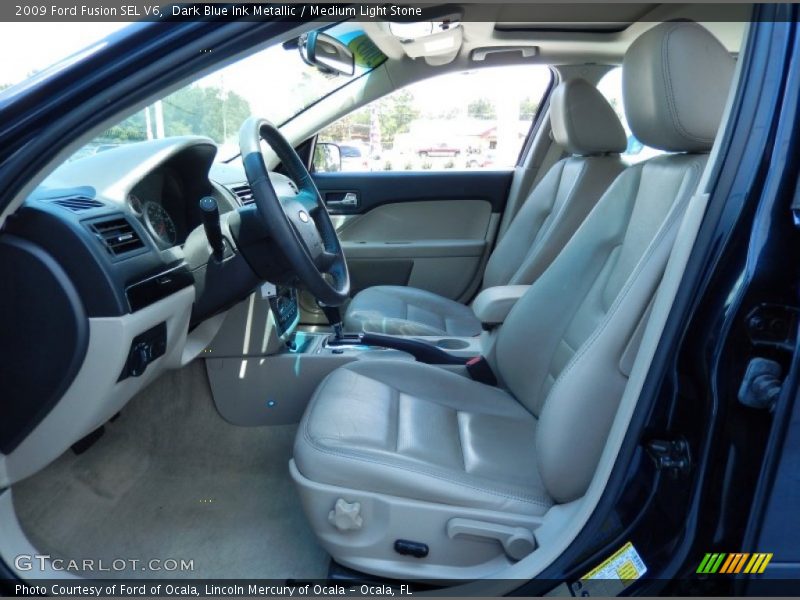 Dark Blue Ink Metallic / Medium Light Stone 2009 Ford Fusion SEL V6