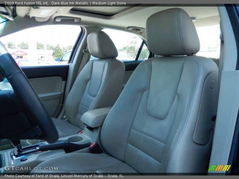 Dark Blue Ink Metallic / Medium Light Stone 2009 Ford Fusion SEL V6