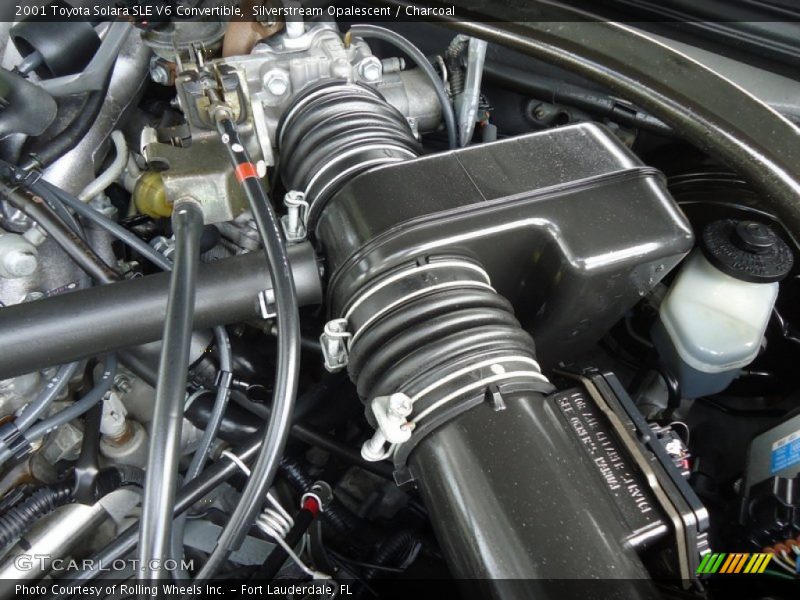 Silverstream Opalescent / Charcoal 2001 Toyota Solara SLE V6 Convertible