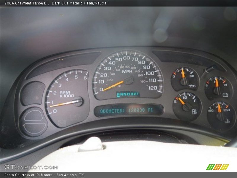 Dark Blue Metallic / Tan/Neutral 2004 Chevrolet Tahoe LT