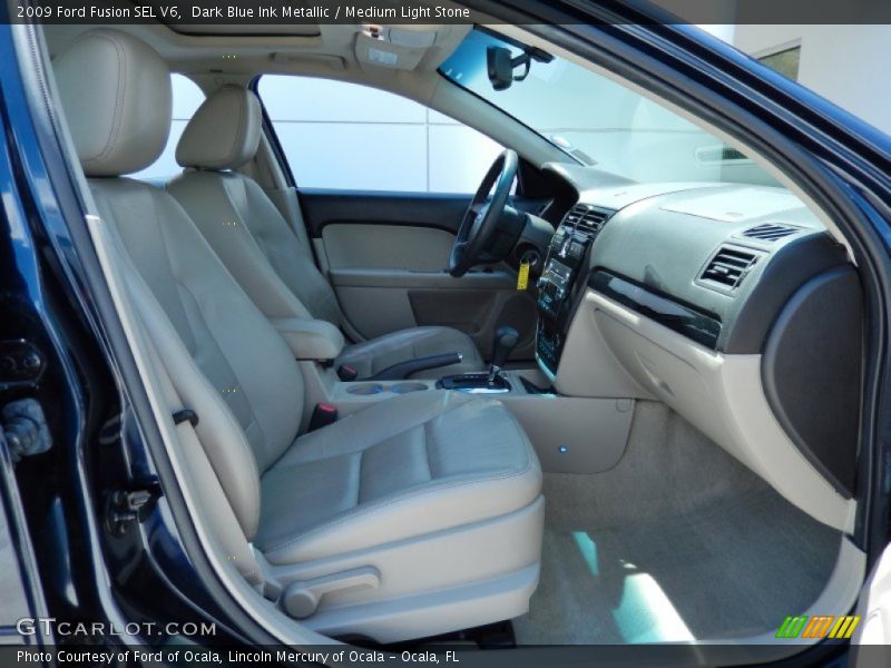 Dark Blue Ink Metallic / Medium Light Stone 2009 Ford Fusion SEL V6