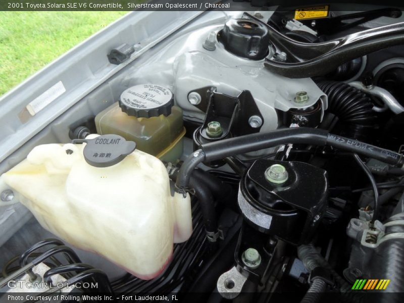 Silverstream Opalescent / Charcoal 2001 Toyota Solara SLE V6 Convertible