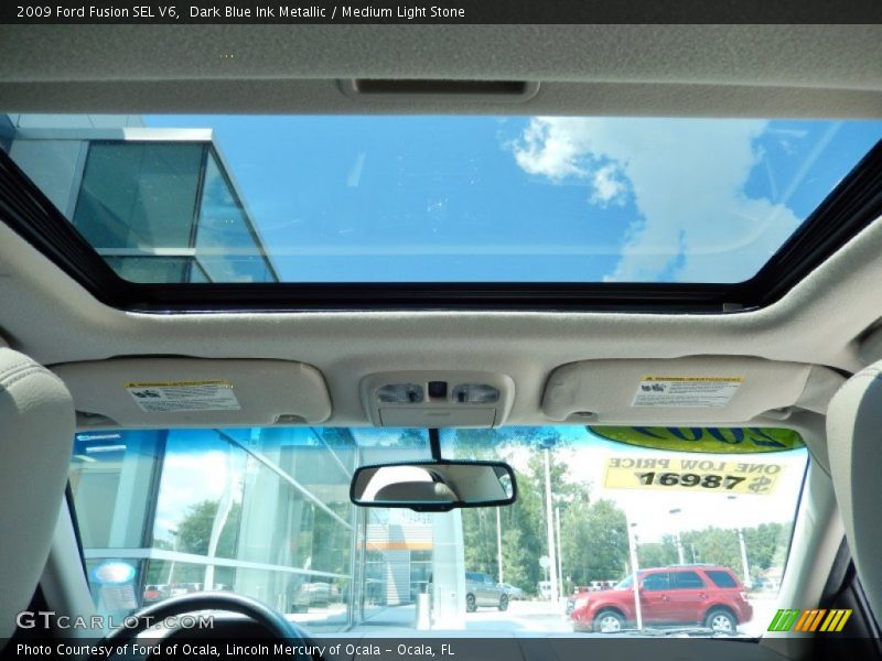 Dark Blue Ink Metallic / Medium Light Stone 2009 Ford Fusion SEL V6