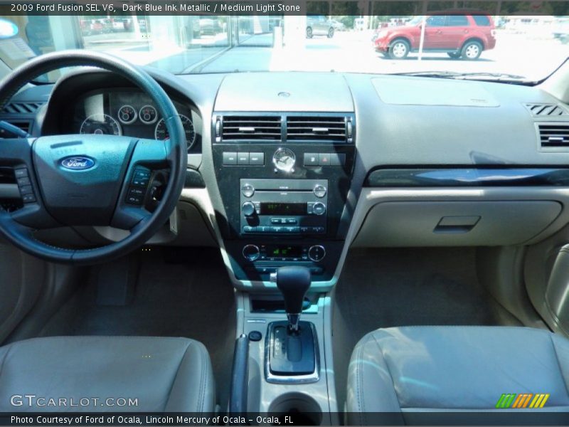 Dark Blue Ink Metallic / Medium Light Stone 2009 Ford Fusion SEL V6