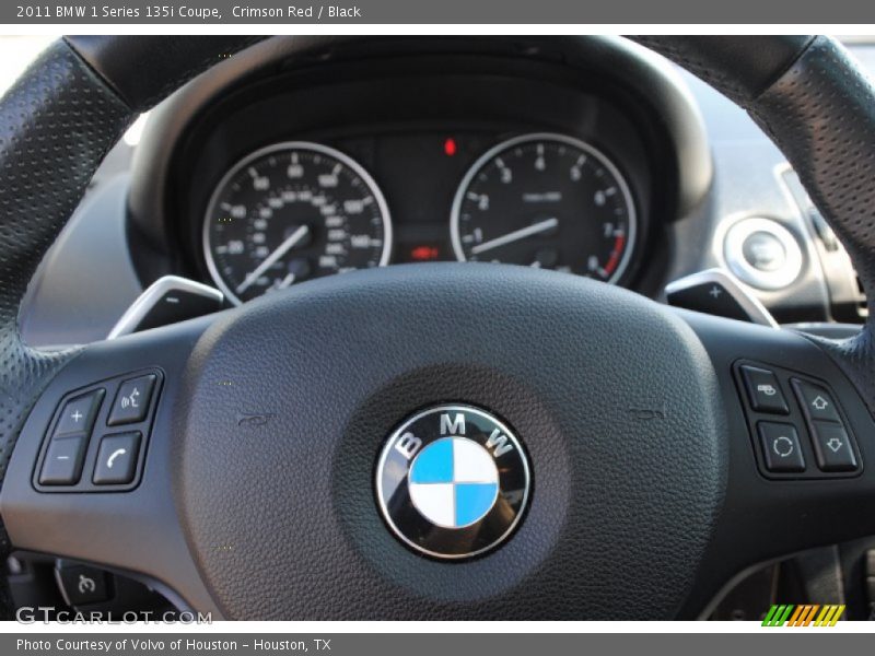Crimson Red / Black 2011 BMW 1 Series 135i Coupe
