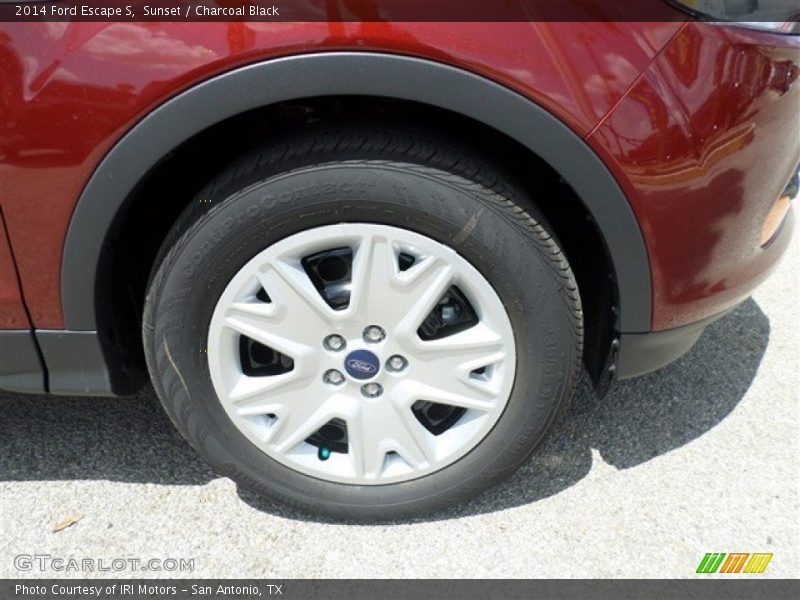 Sunset / Charcoal Black 2014 Ford Escape S