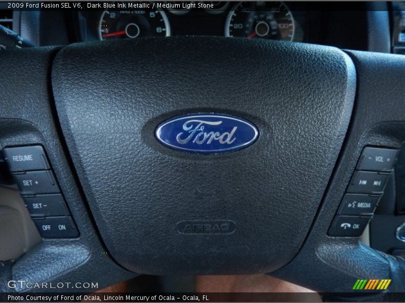 Dark Blue Ink Metallic / Medium Light Stone 2009 Ford Fusion SEL V6