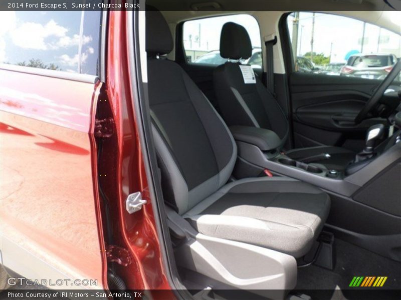 Sunset / Charcoal Black 2014 Ford Escape S