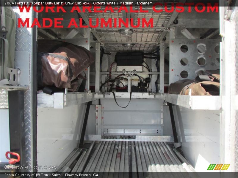 Oxford White / Medium Parchment 2004 Ford F350 Super Duty Lariat Crew Cab 4x4