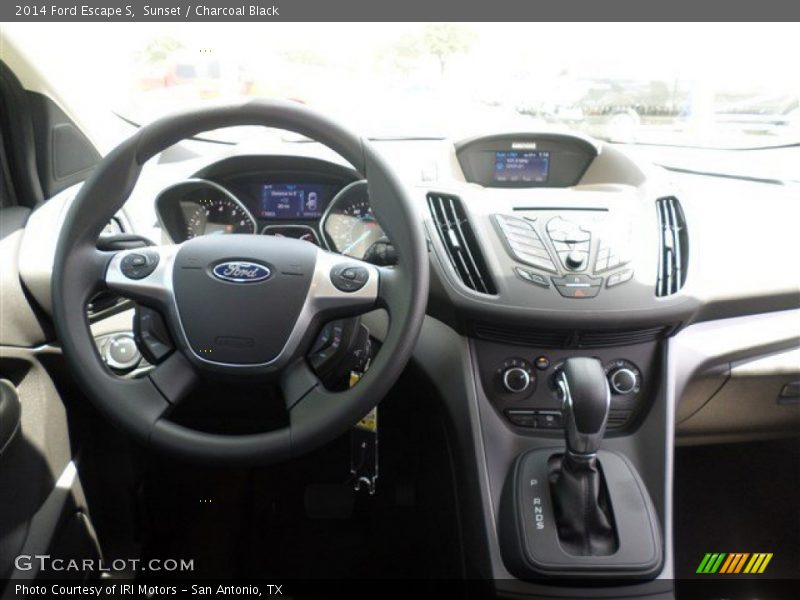 Sunset / Charcoal Black 2014 Ford Escape S