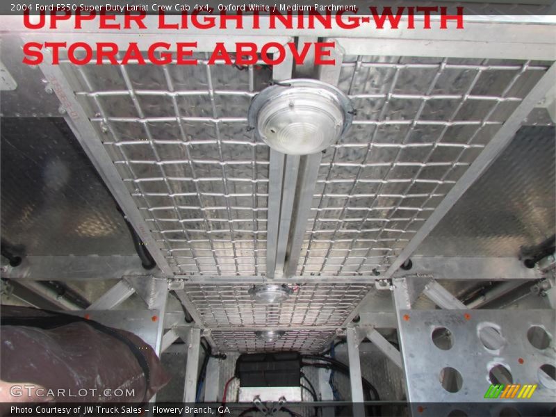 Oxford White / Medium Parchment 2004 Ford F350 Super Duty Lariat Crew Cab 4x4