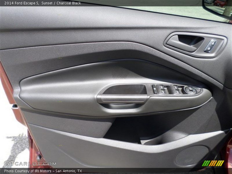 Sunset / Charcoal Black 2014 Ford Escape S