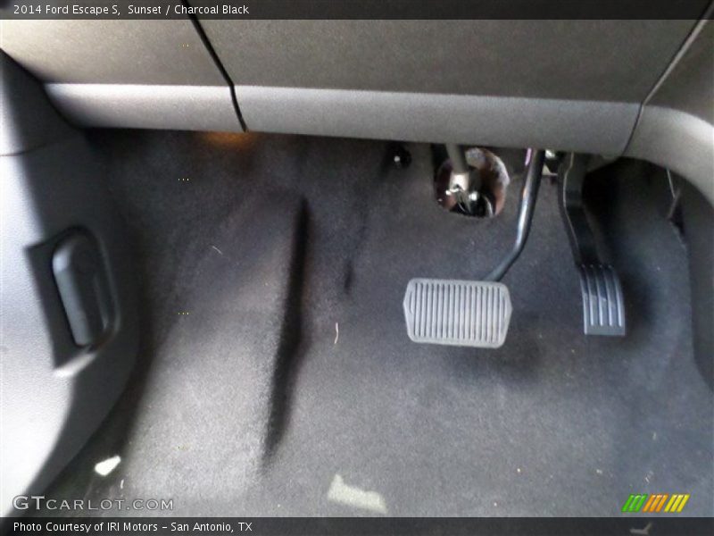 Sunset / Charcoal Black 2014 Ford Escape S