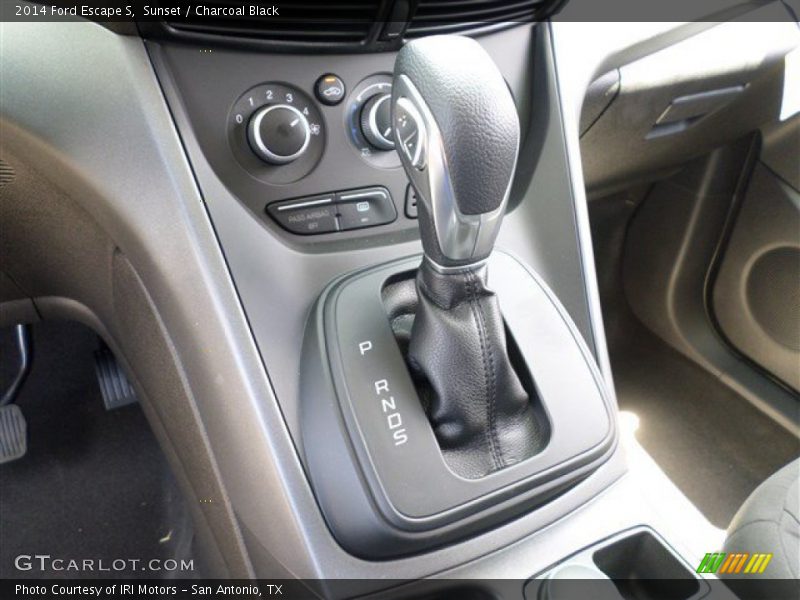 Sunset / Charcoal Black 2014 Ford Escape S