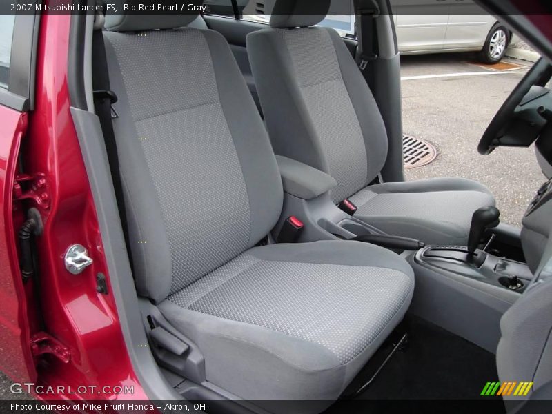 Rio Red Pearl / Gray 2007 Mitsubishi Lancer ES