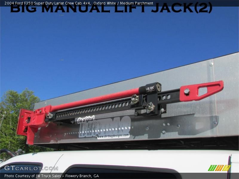 Oxford White / Medium Parchment 2004 Ford F350 Super Duty Lariat Crew Cab 4x4