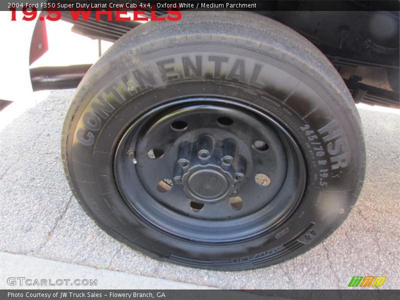 Oxford White / Medium Parchment 2004 Ford F350 Super Duty Lariat Crew Cab 4x4
