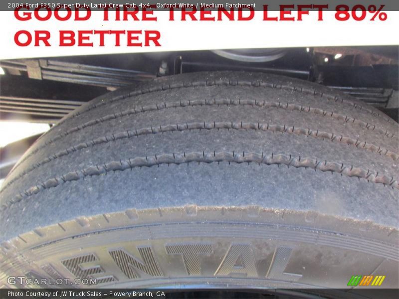 Oxford White / Medium Parchment 2004 Ford F350 Super Duty Lariat Crew Cab 4x4