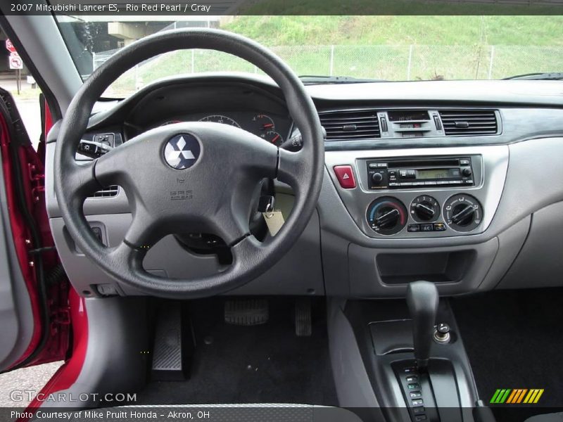 Rio Red Pearl / Gray 2007 Mitsubishi Lancer ES
