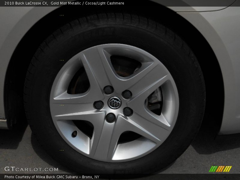 Gold Mist Metallic / Cocoa/Light Cashmere 2010 Buick LaCrosse CX